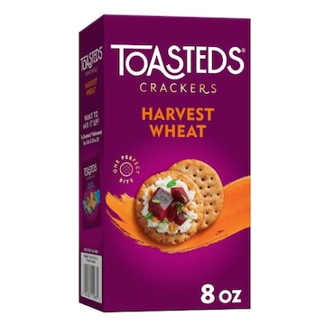 Toasteds Crackers Harvest Wheat, Party Snacks