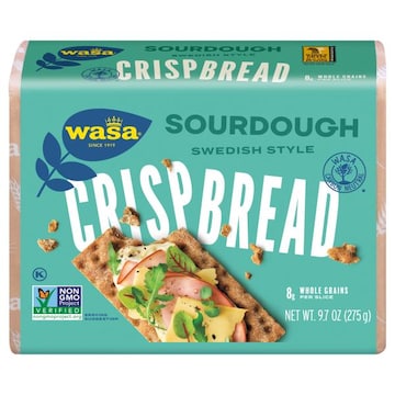 Wasa Sourdough Crispbread - Crackers, Non-GMO Ingredients & Fat Free