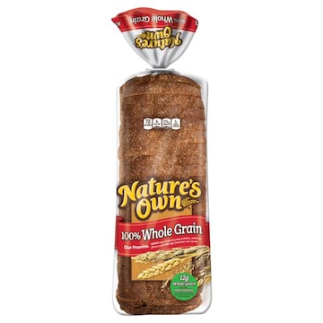 Nature's Own 100% Whole Grain Sandwich Bread, 20 oz Loaf