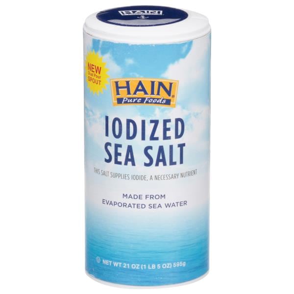 Hain Pure Foods Sea Salt, Iodized Publix Super Markets
