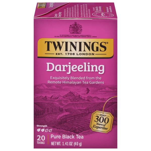 Twinings Black Tea, Pure, Darjeeling, Tea Bags | Publix Super Markets