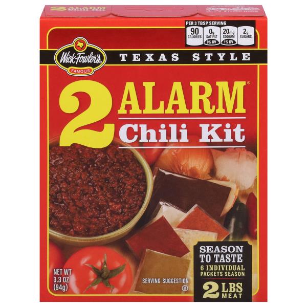 Wick Fowler's Chili Kit, 2 Alarm, Texas Style Publix Super Markets