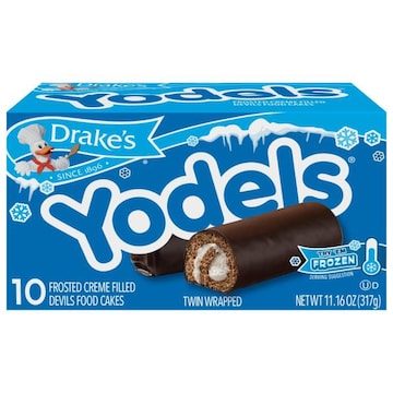Drake's Yodels Frosted Creme Filled Devils Food Cakes