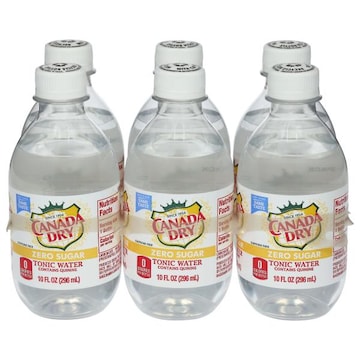 Canada Dry Tonic Water, Zero Sugar, 6-Pack