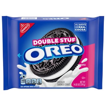 Oreo OREO Double Stuf Chocolate Sandwich Cookies, 14.03 oz