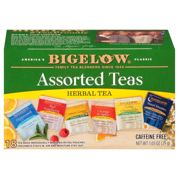 Bigelow Herbal Teas, Caffeine Free, Assorted, Bags Publix Super Markets