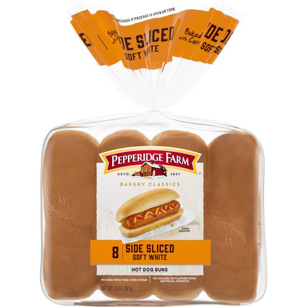Pepperidge Farm® Bakery Classics Side Sliced Hot Dog Buns | Publix