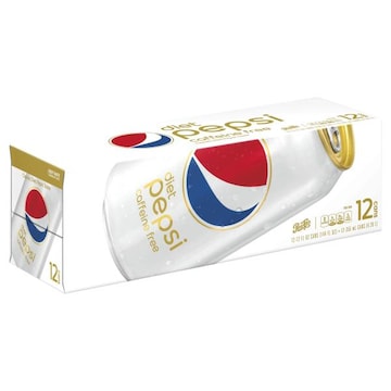 Pepsi-Cola Caffeine Free Diet Caffeine Free Diet Pepsi Soda Classic Cola 12 Fl Oz 12 Count