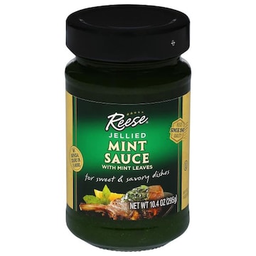 Reese Jellied Mint Sauce with Mint Leaves