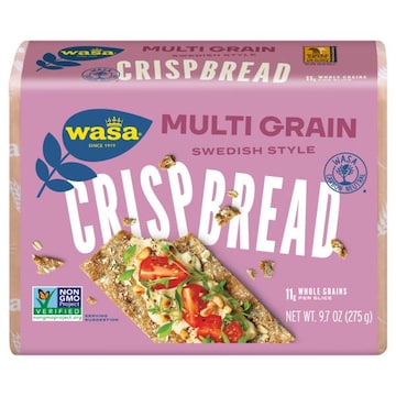 Wasa Multi Grain Crispbread - Multigrain Crackers, Non-GMO Ingredients, Fat Free