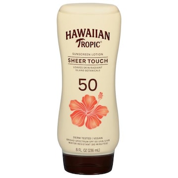 Hawaiian Tropic Sunscreen Lotion, Sheer Touch, SPF 50