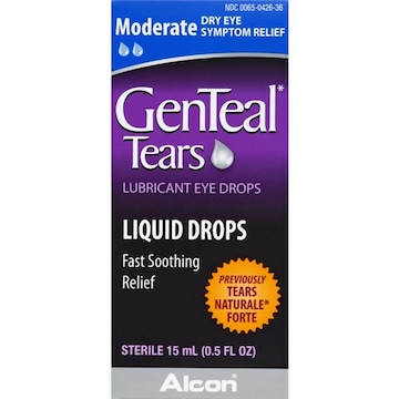 GenTeal Tears Eye Drops, Lubricant, Moderate, Liquid Drops