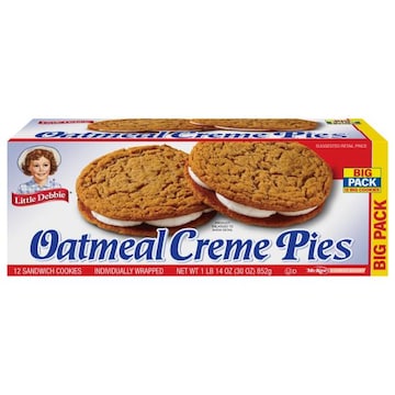Little Debbie Oatmeal Creme Pies Sandwich Cookies Big Pack
