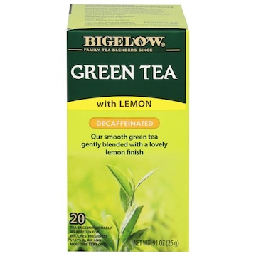 Bigelow Bigelow Green Tea with Lemon Decaffeinated 20 TB, 20 individually wrapped tea bags