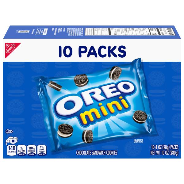 Oreo OREO Mini Chocolate Sandwich Cookies, 12 Snack Packs Publix