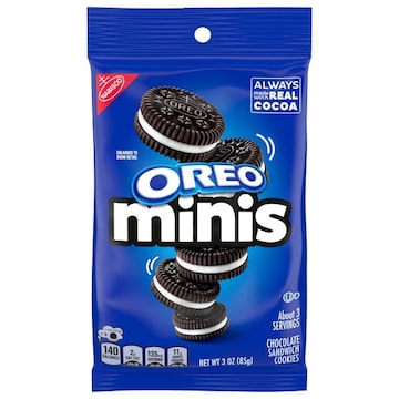 Oreo OREO Minis Chocolate Sandwich Cookies, 3 oz