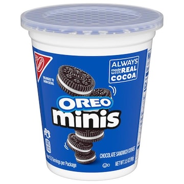 Oreo OREO Minis Chocolate Sandwich Cookies, 3.5 oz Snack Cup