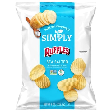 Ruffles Simply Potato Chips, Sea Salted