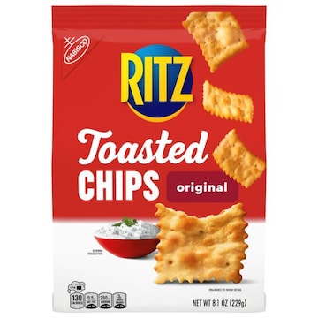 Ritz RITZ Toasted Chips Original Crackers, Party Snacks, 8.1 oz