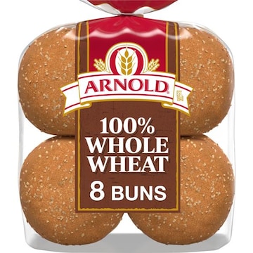 Arnold Whole Wheat Buns, 8 count, 16 oz