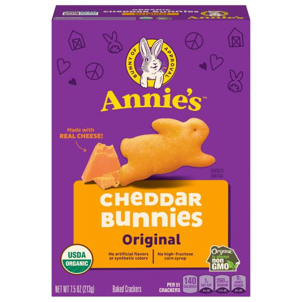 Annie's Baked Crackers, Original, Cheddar Bunnies Publix Super Markets