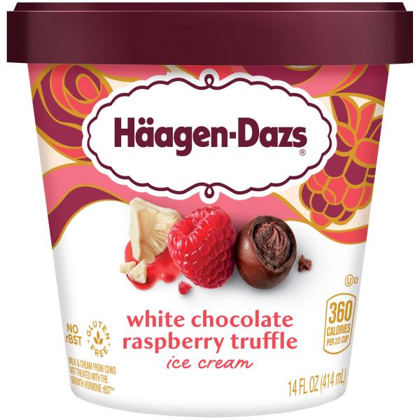 Haagen-Dazs White Chocolate Raspberry Truffle Ice Cream | Publix