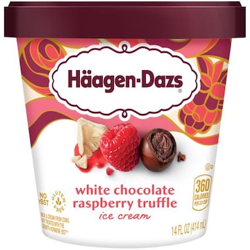 Haagen-Dazs White Chocolate Raspberry Truffle Ice Cream