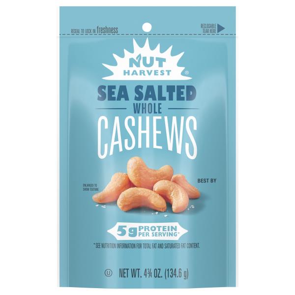 Nut Harvest Whole Cashews, Sea Salted Publix Super Markets