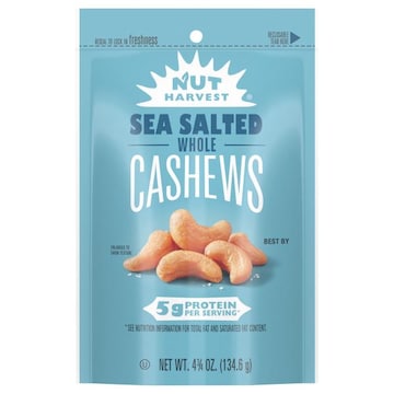Nut Harvest Whole Cashews, Sea Salted