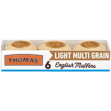 Thomas' Light Multi-Grain English Muffins, 6 count, 12 oz
