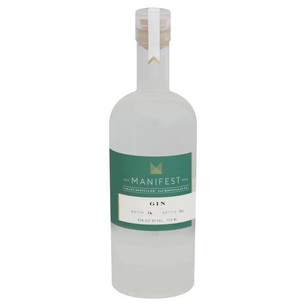 Manifest Gin, Bottle 121, Batch 16 Publix Super Markets