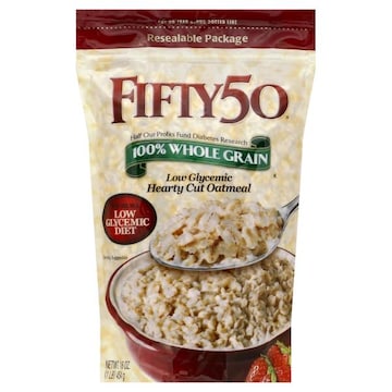 Fifty 50 Oatmeal, Low Glycemic, Hearty Cut