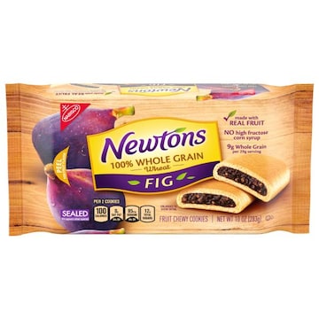 Newtons Newtons 100% Whole Grain Wheat Soft & Fruit Chewy Fig Cookies, (Fig Bars), 10 oz Pack