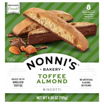 Nonni's Biscotti, Toffee Almond
