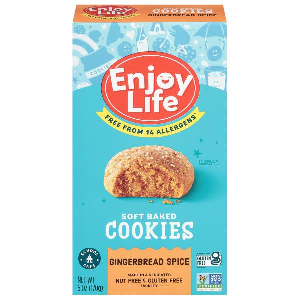 Enjoy Life Cookies, Gingerbread Spice, Soft Baked Publix Super Markets