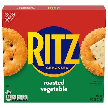 Ritz RITZ Roasted Vegetable Crackers, Snacks for Kids and Adults, Lunch Snacks, 13.3 oz