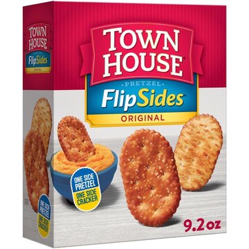 Town House FlipSides Oven Baked Crackers Original, Lunch Snacks
