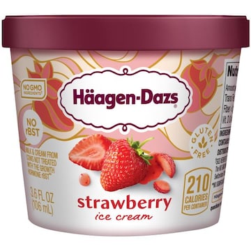 Haagen-Dazs Strawberry Ice Cream Cup