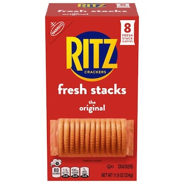 Ritz RITZ Fresh Stacks Original Crackers, Travel Snacks, 11.8 oz (8 Multi Snack Packs)