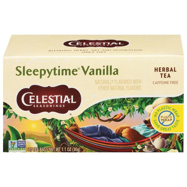Celestial Seasonings Herbal Tea, Caffeine Free, Sleepytime Vanilla, Tea