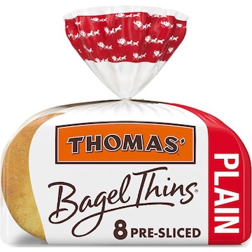 Thomas' Bagel Thins Plain Bagel Thins, 8 count, 13 oz
