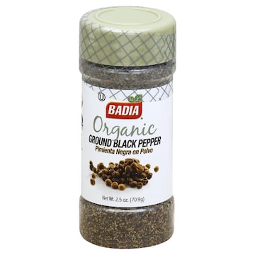 Badia Black Pepper, Organic, Ground