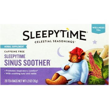 Celestial Seasonings Sleepytime Sleepytime Sinus Soother Caffeine Free Herbal Supplement Tea Bags