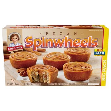 Little Debbie Spinwheels Pastries, Pecan, Sweet Rolls, Big Pack