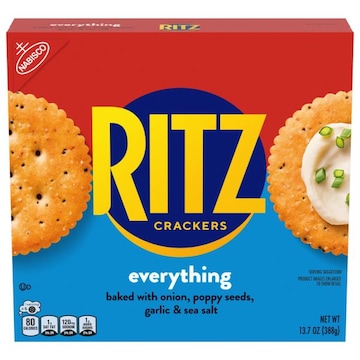 Ritz RITZ Everything Crackers, Snacks for Kids and Adults, Lunch Snacks, 13.7oz