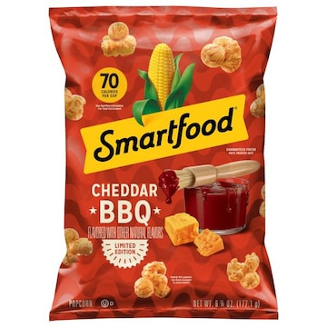 Smart Food Popcorn, Cheddar BBQ