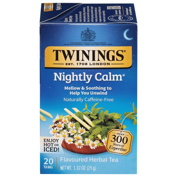 Twinings Flavoured Herbal Tea, Caffeine-Free, Nightly Calm, Tea