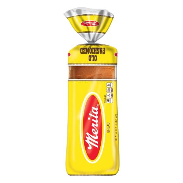 Merita Merita Old Fashioned White Bread, Sliced Sandwich Bread, 20 oz