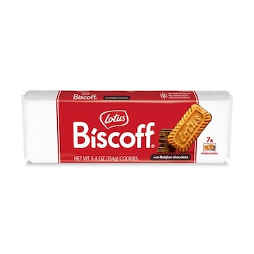 Lotus Biscoff Cookies, with Belgian Chocolate