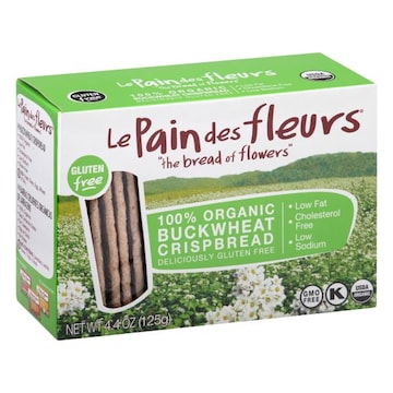 Le Pain Des Fleurs Crisp Bread, 100% Organic, Buckwheat